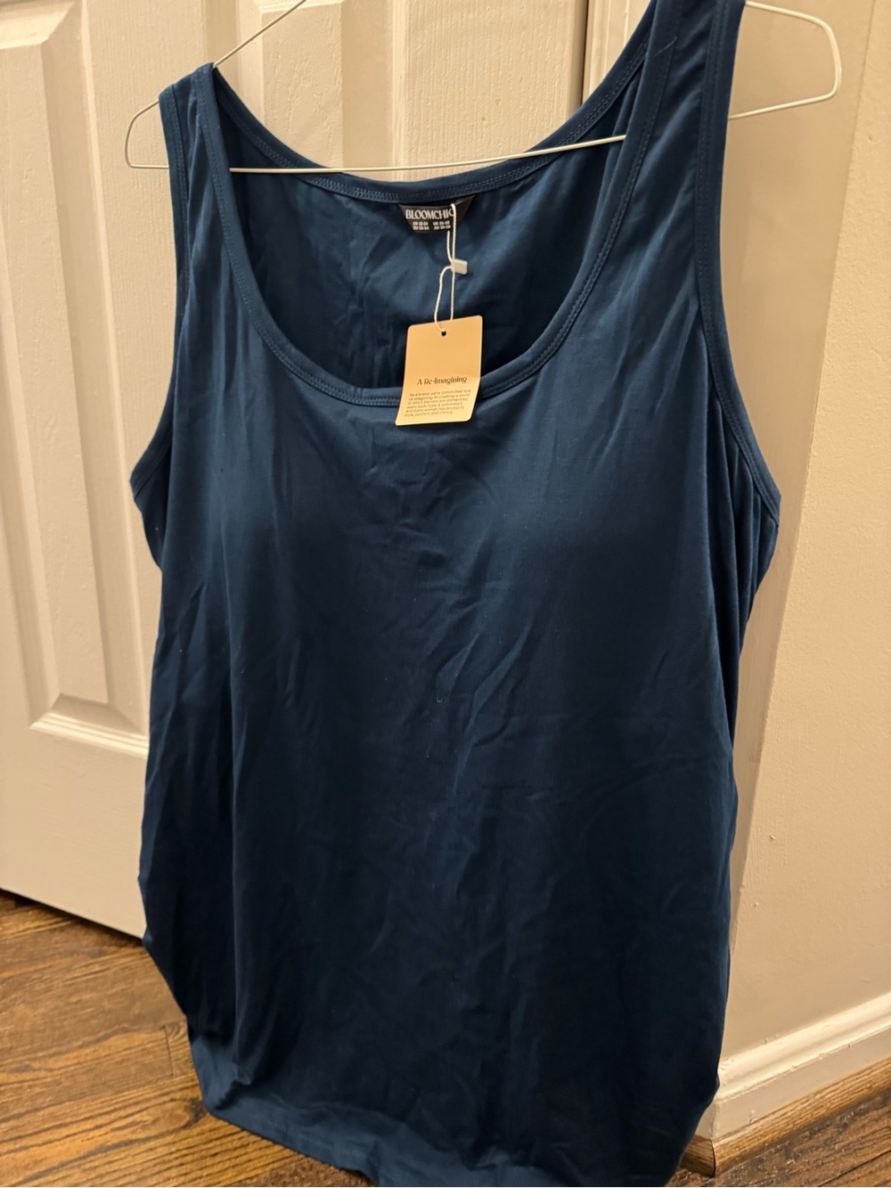 Blue Women's Scoop Neck Tank Top -